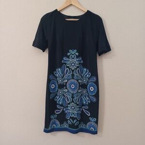 boden limited edition silk dress Boden Limited Edition Navy Silk Blend Sleeveless Shift Dress Size 14
